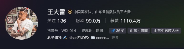  事出突然？泰山賽前幾小時亞冠退賽，王大雷社媒IP還顯示在韓國