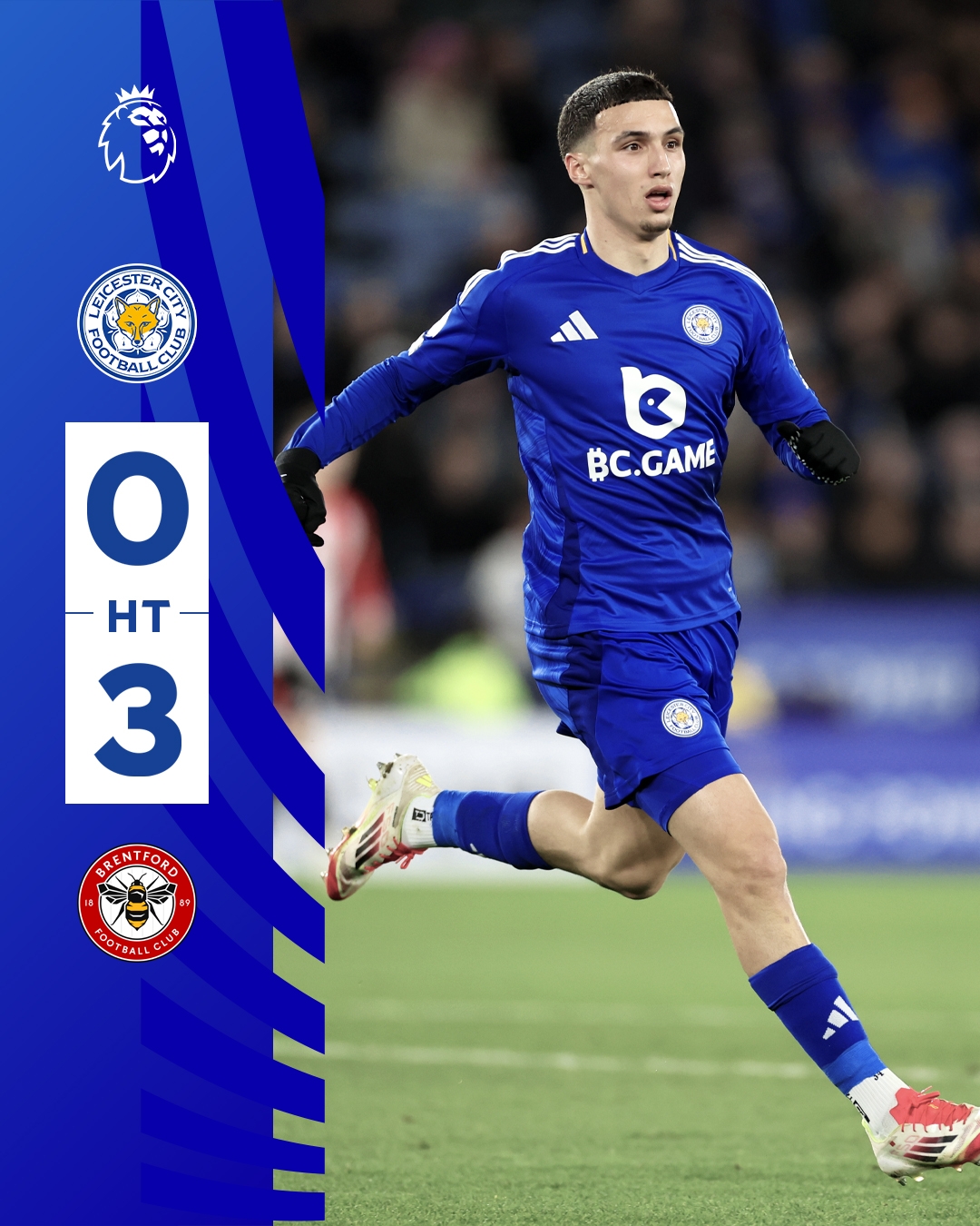 半場0-3！萊斯特若不進(jìn)球輸球，將主場6連敗0進(jìn)球創(chuàng)歷史最糟戰(zhàn)績