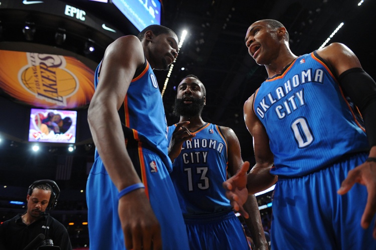  雷霆三少得分全部進(jìn)入歷史前20！他們是NBA歷史最大的如果嗎？